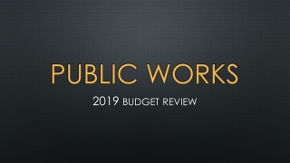 Public works