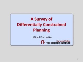 A Survey of Differentially Constrained Planning