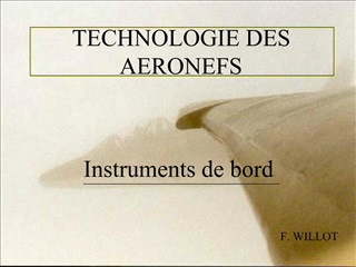 TECHNOLOGIE DES AERONEFS