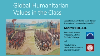 Global Humanitarian Values in the Class