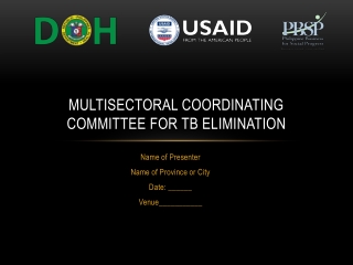 Multisectoral coordinating committee for tb elimination