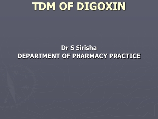 TDM OF DIGOXIN