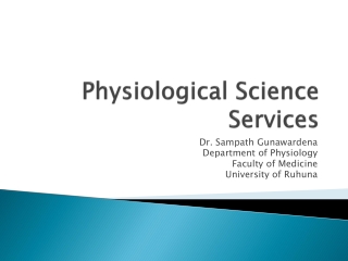 Physiological Science Services