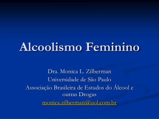 Alcoolismo Feminino