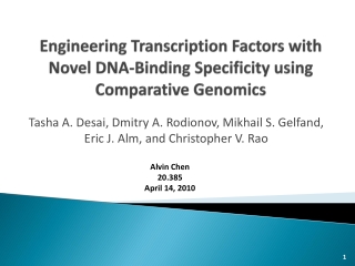 Engineering Transcription Factors with Novel DNA-Binding Specificity using Comparative Genomics