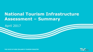 National Tourism Infrastructure Assessment – Summary