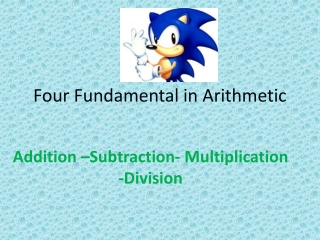 Four Fundamental in Arithmetic