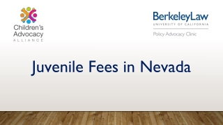 Juvenile Fees in Nevada