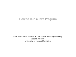 How to Run a Java Program