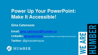 Power Up Your PowerPoint: Make It Accessible!