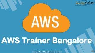 Best Amazon AWS Trainers in Bangalore | AWS Training Institute & Certification