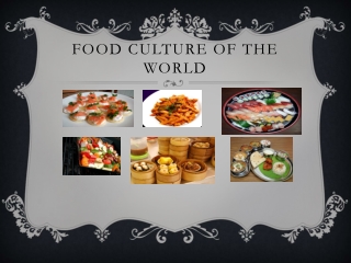 Food culture of the world