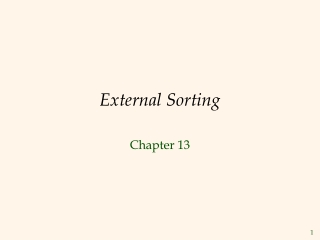 External Sorting