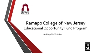 Ramapo College of New Jersey Educational Opportunity Fund Program