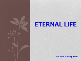 ETERNAL LIFE