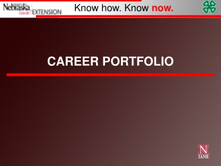 CAREER PORTFOLIO