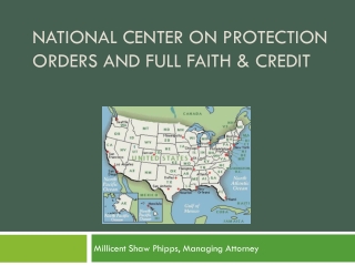 National Center on Protection Orders and Full Faith &amp; Credit