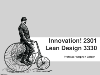 Innovation! 2301 Lean Design 3330