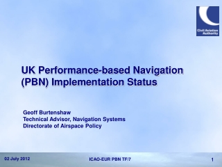 UK Performance-based Navigation (PBN) Implementation Status