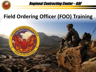 Field Ordering Officer (FOO) Training