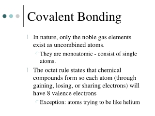 Covalent Bonding