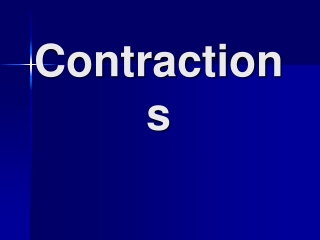 Contractions