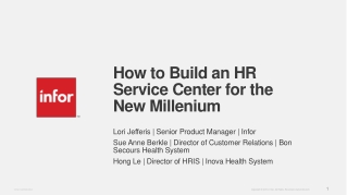 How to Build an HR Service Center for the New Millenium