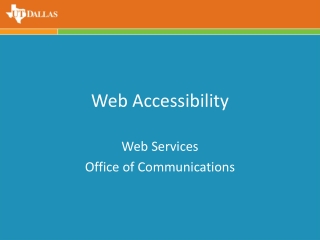 Web Accessibility