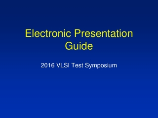 Electronic Presentation Guide