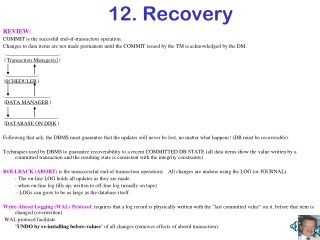 12. Recovery