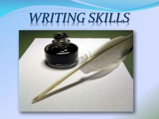 WRITING SKILLS