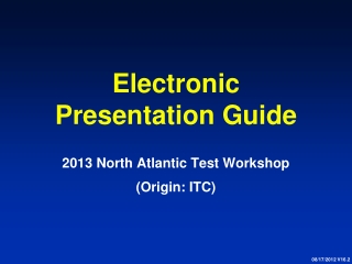 Electronic Presentation Guide