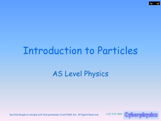 Introduction to Particles