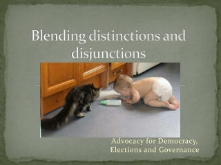 Blending distinctions and disjunctions
