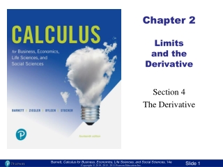 Chapter 2 Limits and the Derivative