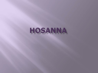 HOSANNA