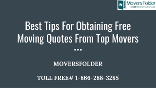 Best Tips For Obtaining Free Moving Quotes From Top Movers