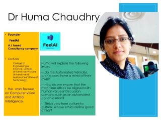 Dr Huma Chaudhry