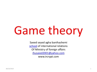 Game theory