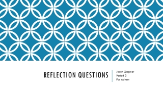 Reflection Questions