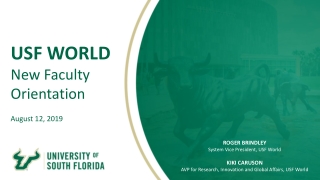 USF WORLD New Faculty Orientation