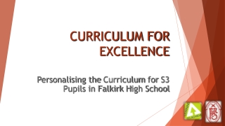 CURRICULUM FOR EXCELLENCE