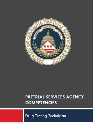 PreTrial Services Agency Competencies