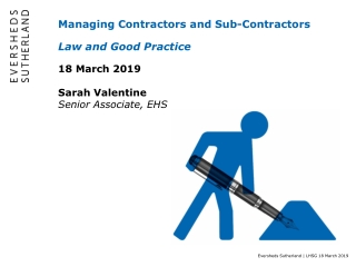 Managing Contractors and Sub-Contractors Law and Good Practice