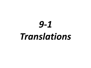 9-1 Translations