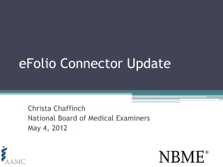 eFolio Connector Update