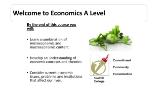 Welcome to Economics A Level