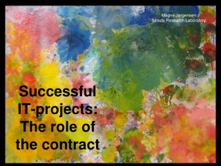 Successful IT-projects: The role of the contract