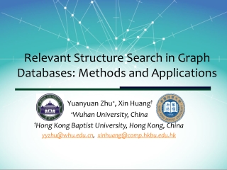 Relevant Structure Search in Graph Databases : Methods and Applications