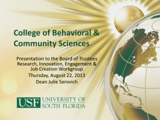 College of Behavioral &amp; Community Sciences